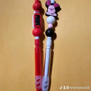 Customizable Beadable Pencils for Office Stationery - Gum, Snack