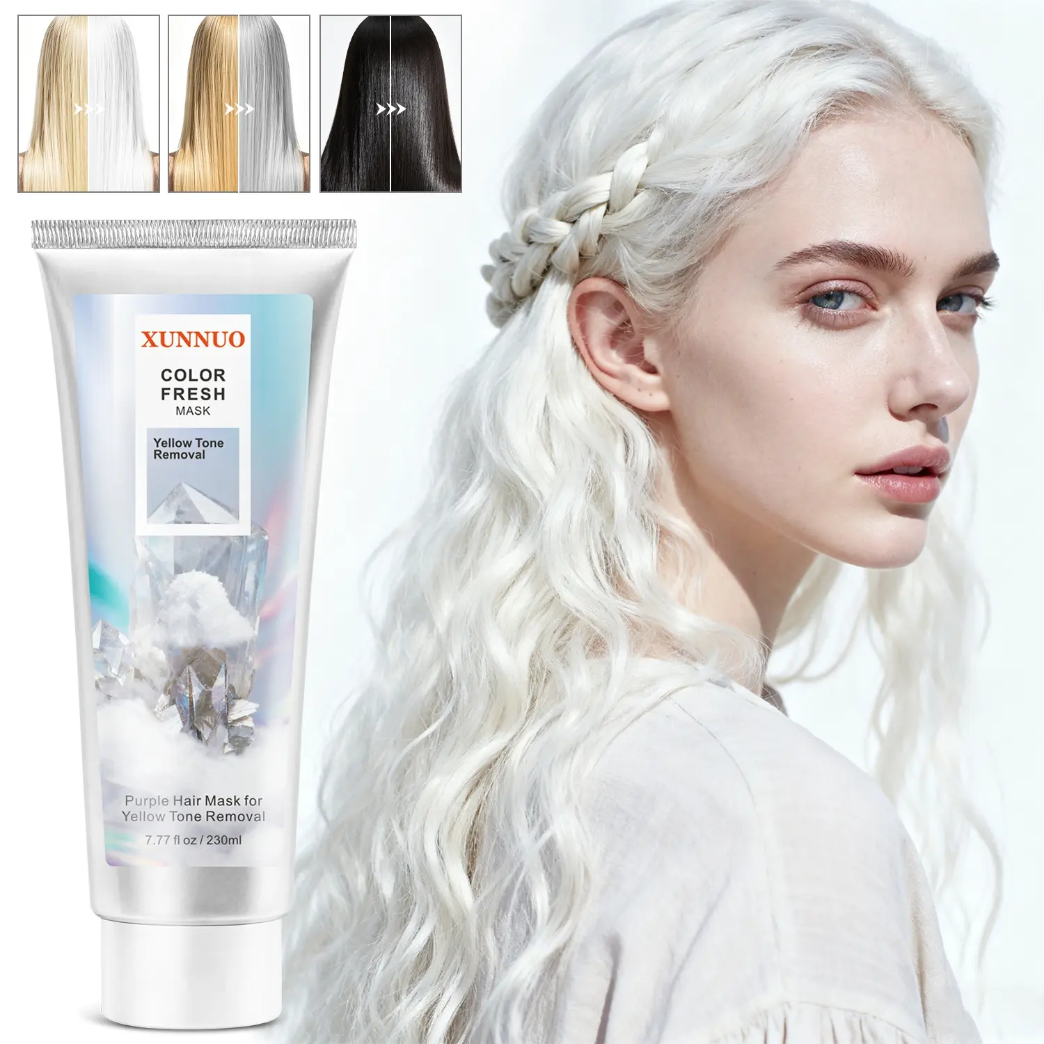 230ML Color Fresh Mask, Salon Colors Restoration, Vegan Formula with Avocado Oil, Smooth Moisturizing Effects, Hydrating Hair Mask, All Hair Types, Zero Damage, Moisturizing Vegan Haircare, Hair Hydration