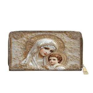 Catholight  Heavenly Grace in Radiant Splendor - Leather Wallet Purse - Quick Blessings
