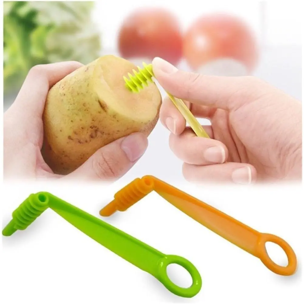 Green Spiral Slicer Hand Potato Cucumber Vegetables Kitchen Accessories Tool Manual Spirals Screw Slicers Peelers And Dining Graters