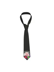 1 piece Men's john pork (2) Tie Soft Comfortable Polyester Woven Art Style, Parties, Casual Wear Valentine's Day Party Accessory Playful Design Durable Fabric