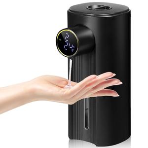 automatic soap dispenser, 1 count touchless auto liquid hand dish kitchen soap dispenser, electric hands free soap container for bathroom dormitory hotel dining room, smart soap dispenser, bathroom accessories home goods, restroom refillable bottle