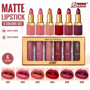 Choose Rasme 6 Color Matte Lipstick, Lip Products, Long-Lasting & Smudge-Proof Formula, Perfect for Daily Use, Enhance Your Natural Beauty Effortlessly