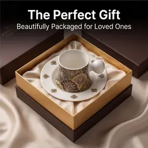 Bohemian Style Ceramic Cup Set, Unique Spherical Handle Coffee Mug, High-Temperature Firing Tea Cup, Elegant Tableware Collection