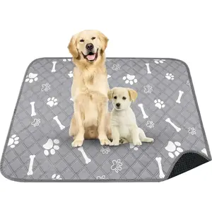 Washable Pee Pads for Dogs, 48'' x 65" Reusable Puppy Pads with Super Absorbent for Pet Training, Housebreaking and Incontinence, Puppy Potty Pads with Waterproof Bottom