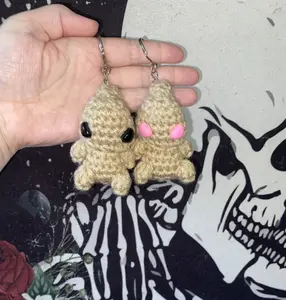 Handmade Crochet Crafty Critters Keychains