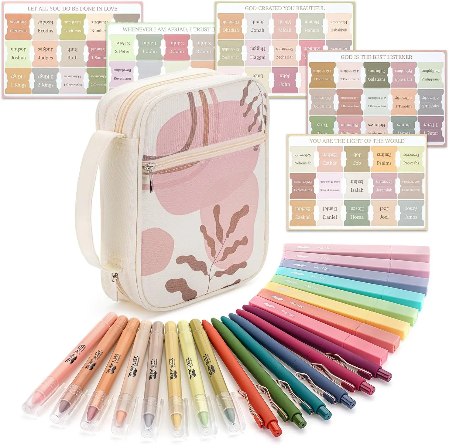 Bible Journaling Kit 22 PCS with Highlighters and Pens Study Kit Gift For Christian Birthday Mother's day