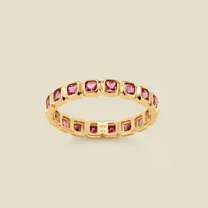 October Birthstone Eternity Ring