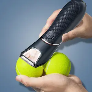 [DealsForYouDays]Electric Body Hair Shaver - Groin Hair Trimmer, Ball Trimmer for Men with Replaceable Ceramic Blade Heads, USB Recharge, Waterproof, Safe & Gentle Trimming, Quick Gifts