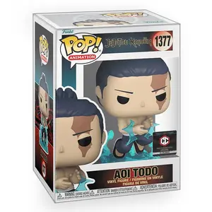 Funko POP Anime: Jujutsu Kaisen - Aoi Todo Exclusive Vinyl Figure with Epic Collectibles Premium Box Protector Included
