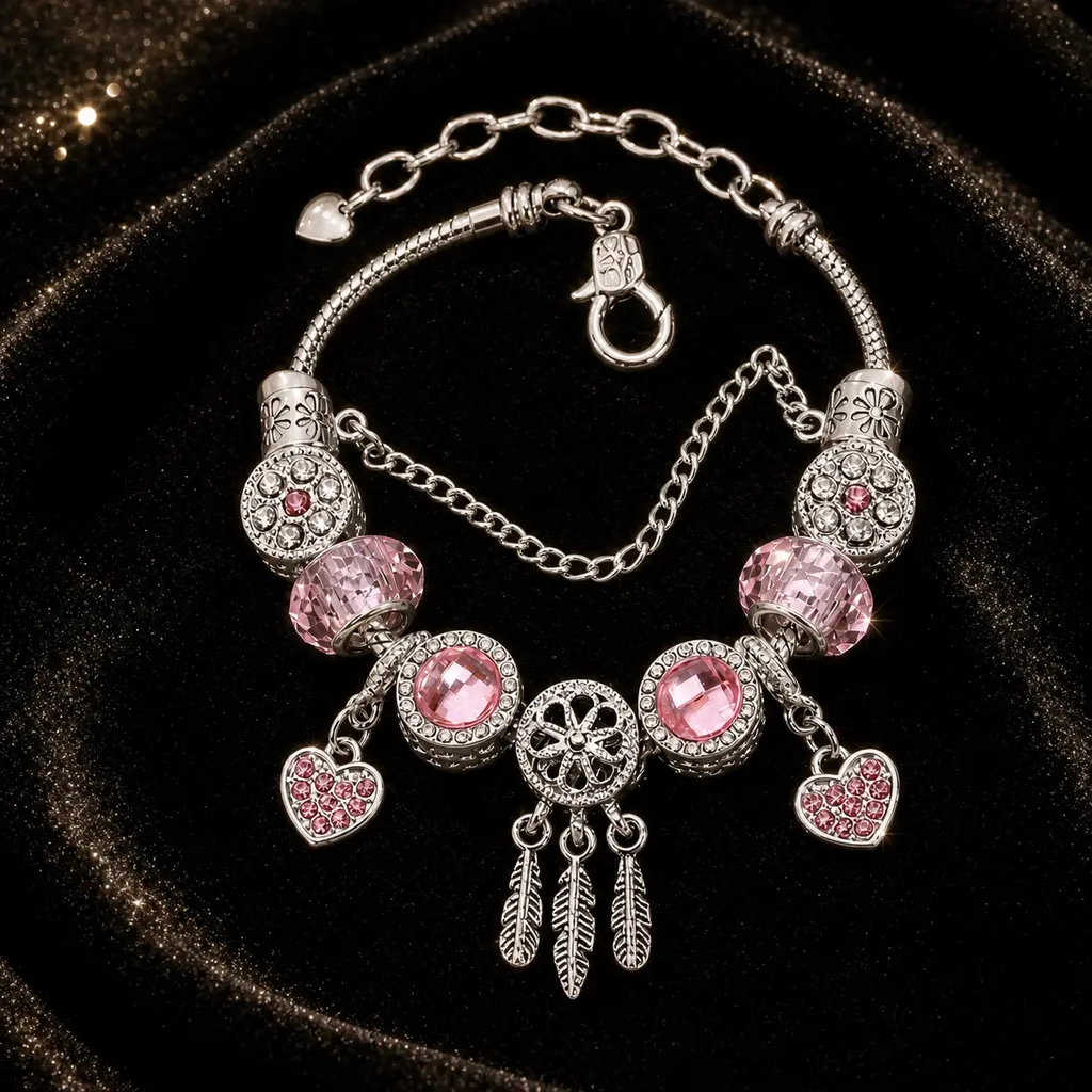 Pink Heart Dreamcatcher