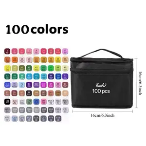 Dual-Ended Marker Pens, 100/120/168/262 Colors, Sketching & Animation, Artist Illustrations, Easter & Christmas Gifts, Art Supplies for Adults & Kids