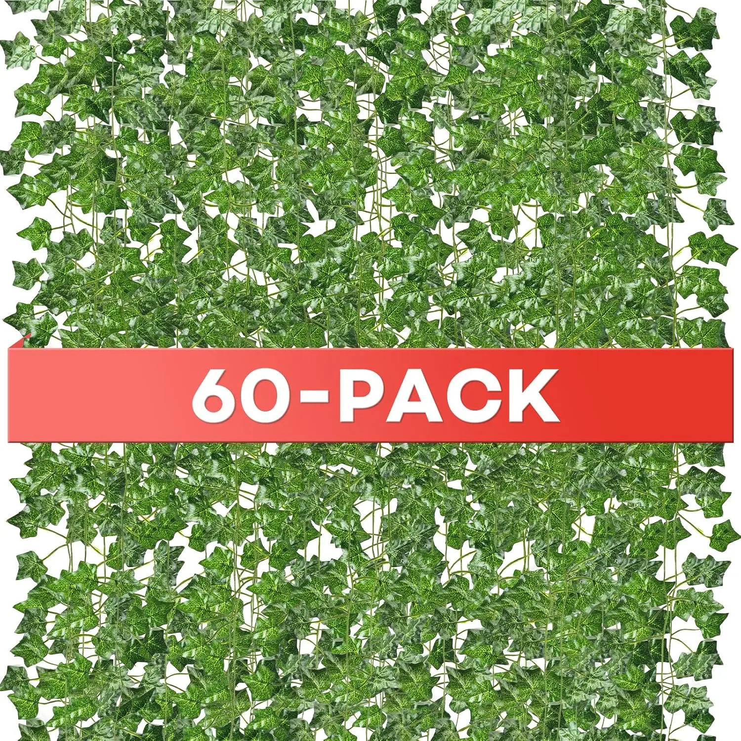 Vines, 60 Pack 420  Artificial Ivy Garland Vines for Bedroom Decor,  Vines for Party Wedding Christmas Decoration, Leaves for Outdoor Patio Garden