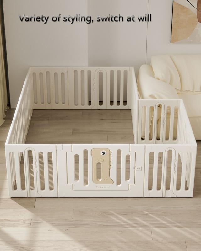 Kids Plastic Playpen, Indoor and Outdoor Playard, Play Pens for Kid Activity Center, Sturdy Safety Baby Fence for Toddler playpen 71*59