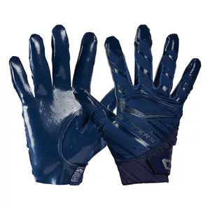 CUTTERS Rev Pro 6.0 Navy Blue Football Receiver Gloves - Durable Design for Enhanced Comfort & Performance with Air C-TACK Grip & Lightweight Construction