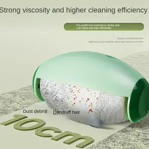 Washable Lint Remover New Multifunctional Reusable Clothes Dust Tools Cleaning Hair Plush Sticky Roller Ball Travel go lint roller ball Green cloth