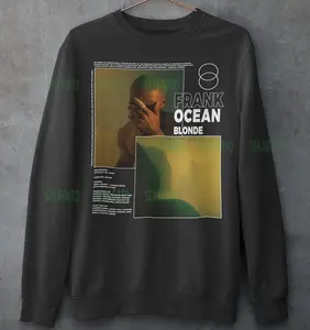 Vintage Bootleg Inspired Sweatshirt | Graphic Unisex Crewneck | Blond - Frank Ocean, Aesthetic Pop Album Hoodie