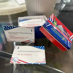 U.S. Citizenship and Naturalization 128 Civics Cards for Exam Preparation in English and Spanish Ideal for Civics Education Multiservicios F&H