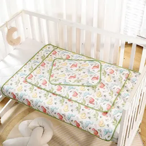 Waterproof Baby Changing Mat, Cartoon Pattern Baby Changing Pad, Baby Bedding Supplies for Home and Travel, Fitted Crib Sheets, Fitted Bassinet Sheets