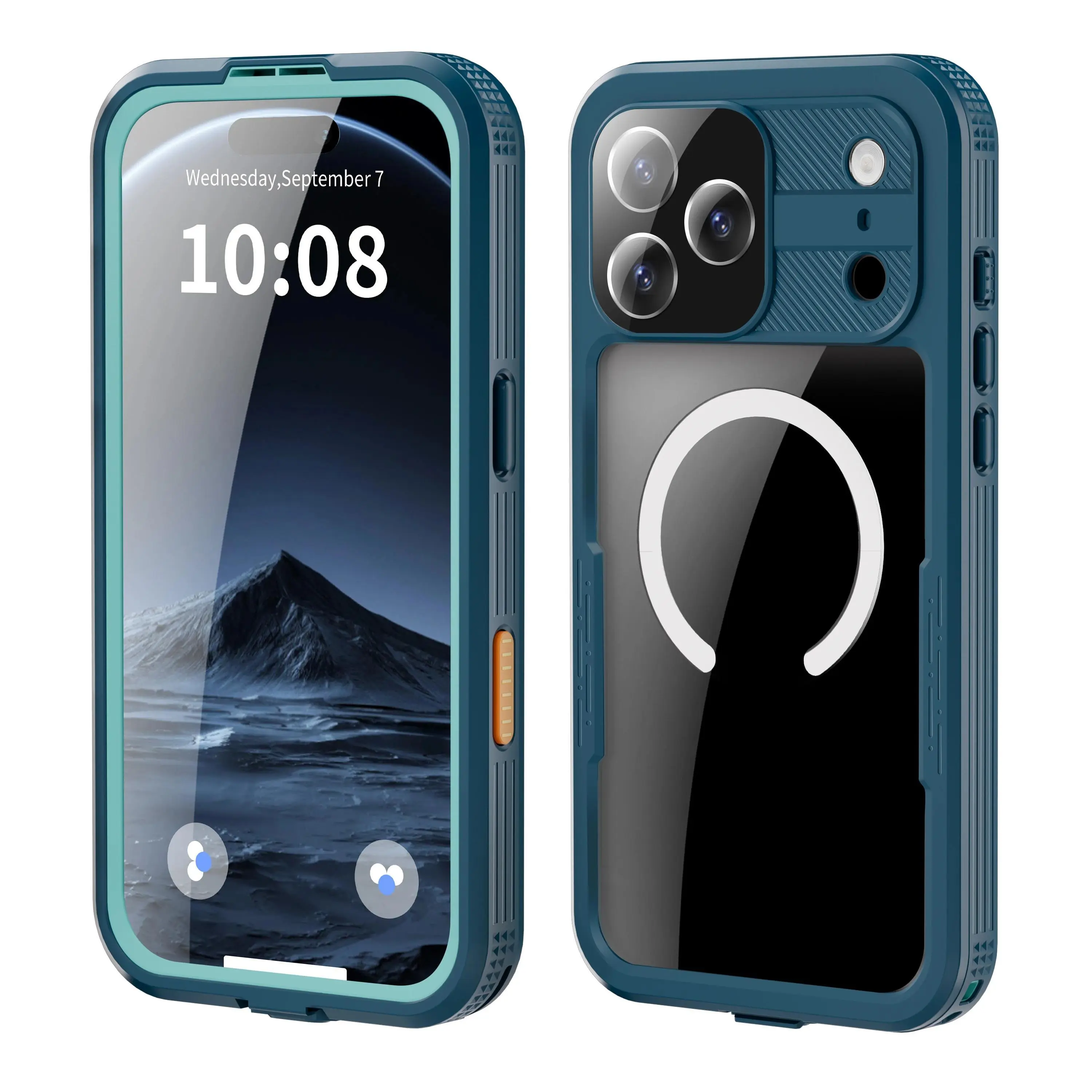 LUCY Shellbox Magnetic Shockproof Dustproof IP68 Waterproof Phone Case for Apple 17Promax/ 17Pro /Air / 17 - Durable Protective Cover