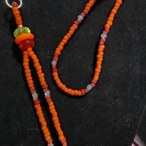 Native Brand Bold Fall Colors Lanyard & Keychain Set - Vibrant Yellow Red Orange Beads for Everyday Carry Fashion Accessories