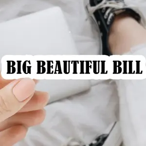 Trump Loves Bubba Clinton Sticker Car Magnet Blowing Bubba Big Beautiful Bill Ask Him If Putin has the photos Anti-Trump