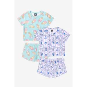 2 Pack Simply Soft Easy Tee & Dolphin Short