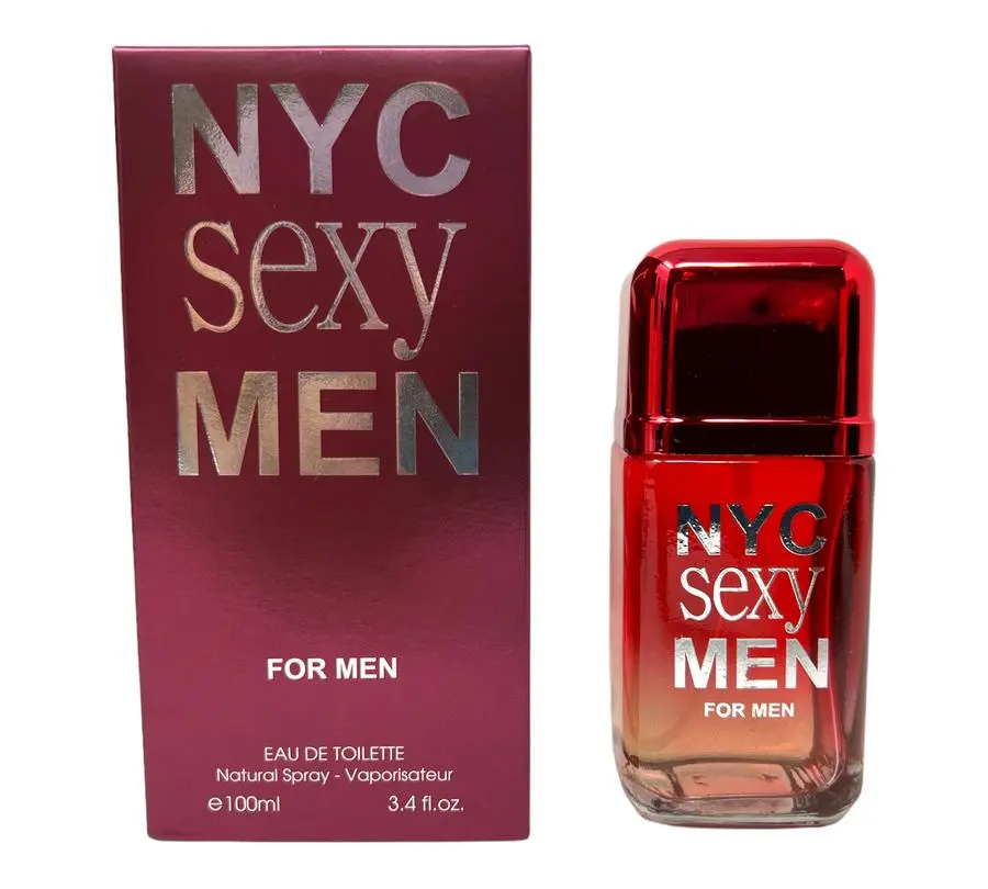 NYC Sexy Men Eau de Toilette for Men | Long Lasting Men's Cologne Spray | Fresh Woody Aromatic Fragrance | 100ml