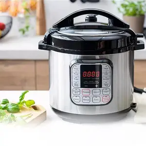 9-in-1 Electric Pressure Cooker | 6QT Multi-Cooker with Stainless Steel Pot | Fast Cooking, Slow Cook, Rice, Steam, Sauté, Yogurt | Energy Saving & Easy Clean | Perfect for Family Meals