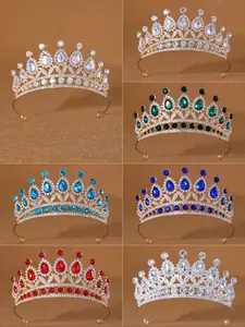 Elegant Crystal Crown Headpiece Tiaras, Elegant Crown Design, Perfect for Weddings Parties Events, Sparkling Hair Accessory for Special Occasions