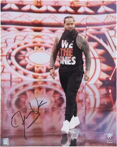 Jimmy Uso WWE Autographed 16" x 20" Entrance Photograph - Fanatics Authentic Certified
