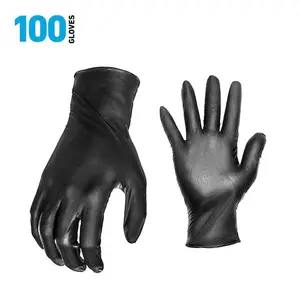 GORILLA GRIP 100-Count 4mil Disposable Nitrile Work Gloves - Large