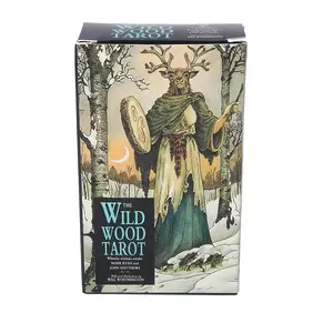 Wild Wood Tarot Card Deck - 78-Card Divination Set, English Edition Oracle Board Game for Adults, Themed Party Playing Cards with Guidebook, Creative Christmas Valentine'S Day Gifts