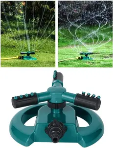Sprinklers for Yard,Sprinkler,Garden Sprinkler,Water Sprinkler for Lawn,Lawn Sprinkler,Automatic 360 Degree Rotating Lawn Sprinkler, 3 Nozzle Irrigation System