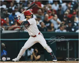 Dylan Crews Washington Nationals Autographed 16" x 20" MLB Debut Photograph - Fanatics Authentic Certified