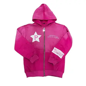 FADED “P” ZIP UP ( Hoodie, Sweatshirts, Tops)