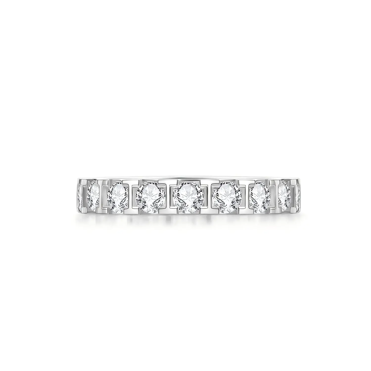 14k Full Eternity Lab Grown Diamond Band 1.78cttw US size 6