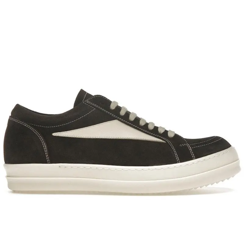 Rick Owens Men's Vintage Sneaks Magogany Milk, from StockX