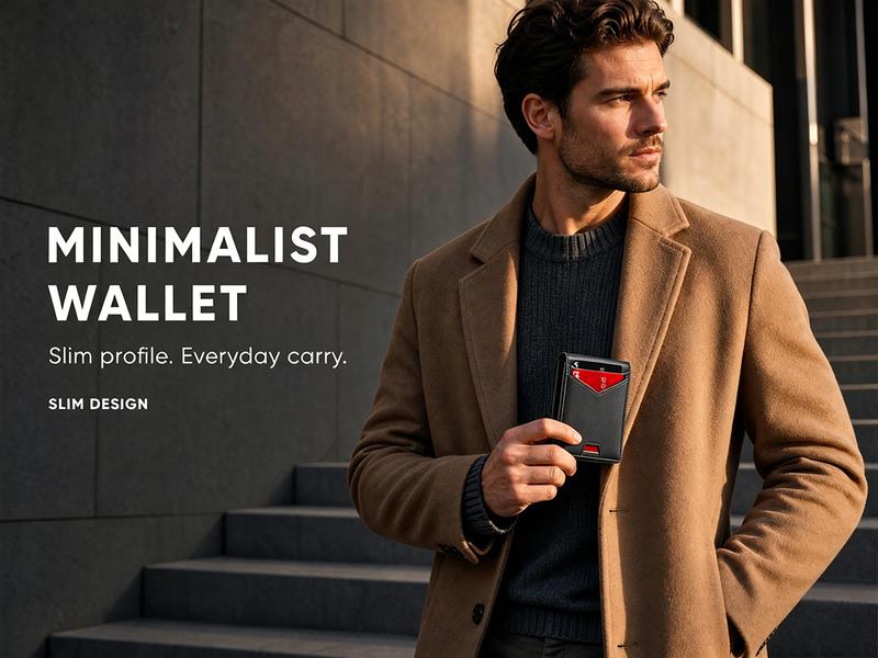 Minimalist pop-up wallet for slim everyday carry