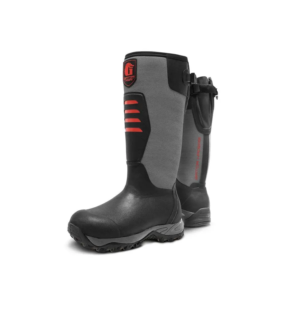 Gator Waders Mens Red Everglade 2.0 Insulated Rubber Boots Gator Waders Mens Red Everglade 2.0 Insulated Rubber Boots