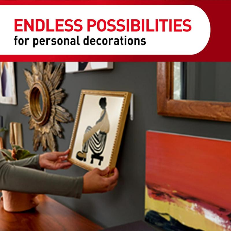 Command Variety Pack, Including 10 Pairs of Picture Hanging Strips, 6 Wire Hooks and 8 Utility Hooks for Hanging Christmas Decorations, Damage Free Hanging up to 19 Items with Command Strips, 1 Kit 3M