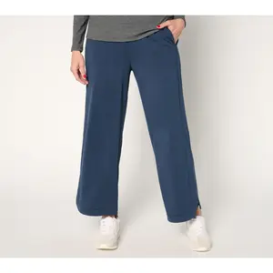 AnyBody Petite Straight Leg Cozy Knit Ankle Pants