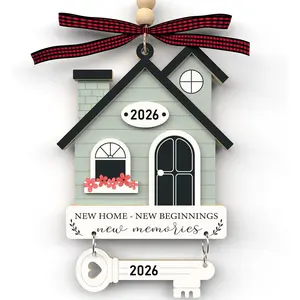 New Home Ornament 2025 - Housewarming Gifts for New Home First House, House Warming Gift for Couple Newhouse Owners Ideas - Home Ornaments for Home - First Home Christmas Ornament 2025