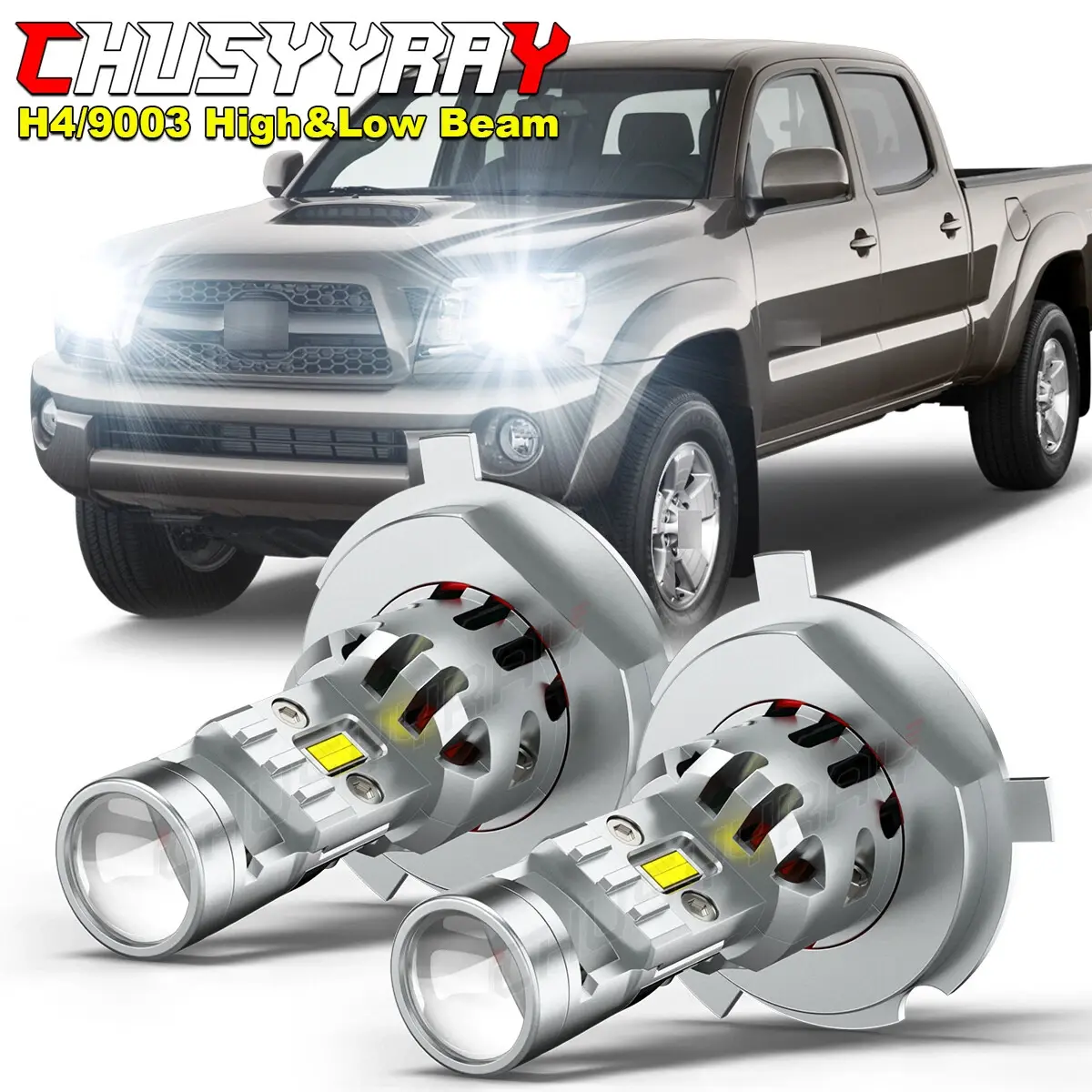 9003 H4 LED High Low Beam Headlight Bulbs Kit For Toyota Tacoma Cab Pickup 2.7L 4.0L 1997 1998 1999 2000 2001 2002 2003 2004 2005 2006 2007 2008 2009 2010 2015 Automotive