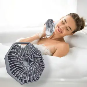Silicone Body Scrubber Brush, Body Back Scrubber, Exfoliating Shower Scrubber, Exfoliating Soft Bath Towel, Suitable for Sensitive Skin, All Skin Types, Quick Foaming, Clean Hygiene, Exfoliating Bath Tool