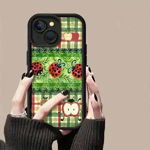 Ladybug Mobile Phone Case, Designed With Quirky Eyes And Playful Antennae, Suitable For IPhone 16, 15, 14, 13, 12 And 11 Pro Models, Made Of TPU Material, And Provides Shockproof Protection. Perfect For Family, Friends, Children, Birthdays, Spring, Holida
