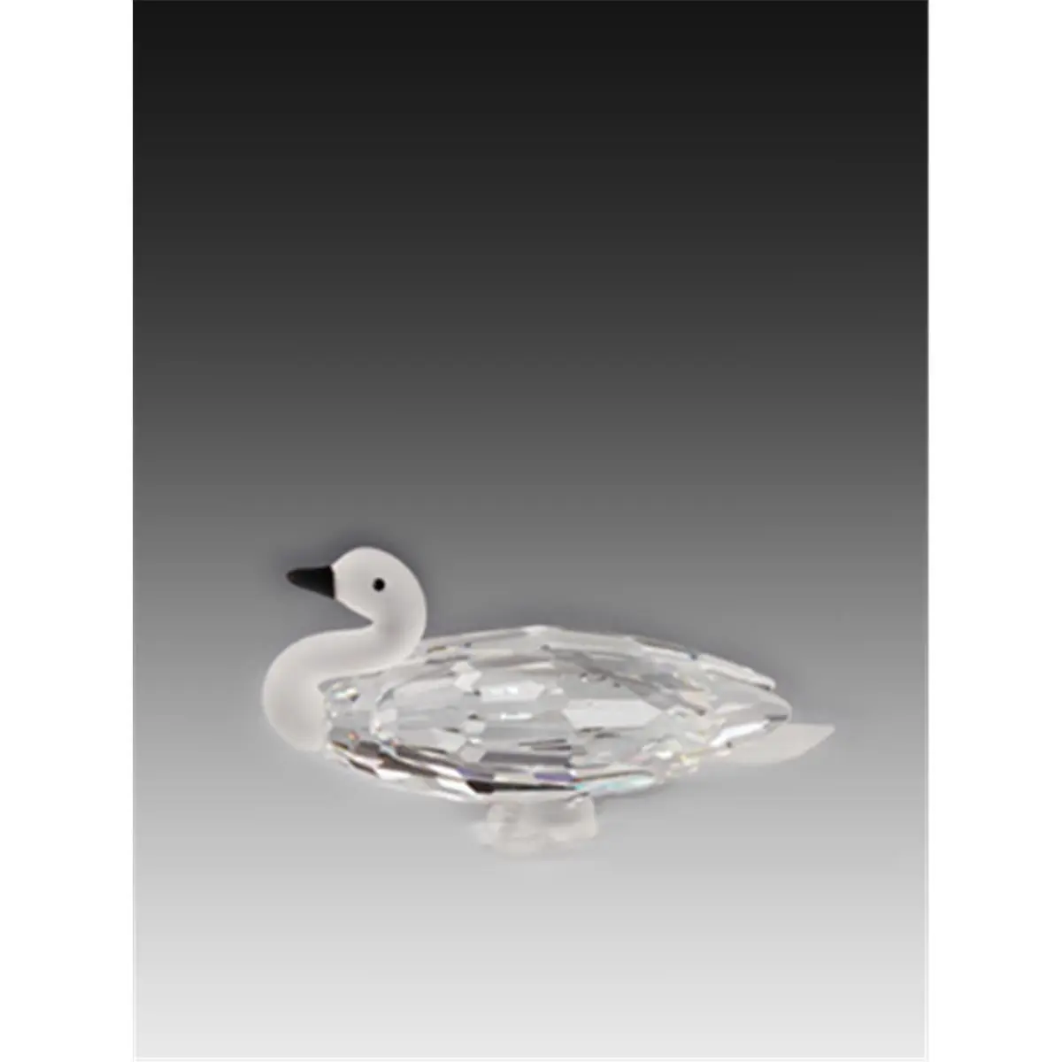 Crystal Duck Figurine, Small Sparkling Bird Decoration, Diamond-Cut Multifaceted 30% Lead Glass Ornament for Home & Wedding Decor, Birds, Glitter, Sparkle Effect, Small Size