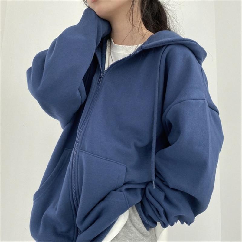 Loose Cardigan Jacket Thickened Plus Fleece