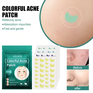EELHOE Colorful Acne Patch, Repair And Clean The Mouth Blemish Clear Pocket Colorful Shaped Acne Patch Pimple Restore