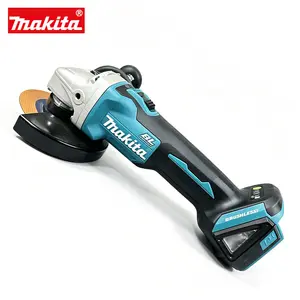 Makita DGA404 18V Brushless Cordless Angle Grinder — 4″/100mm Wheel Diameter — 8500 RPM — ADT Automatic Torque Drive + AFT Active Feedback Sensing — Metal Cutting & Grinding Professional Power Tool